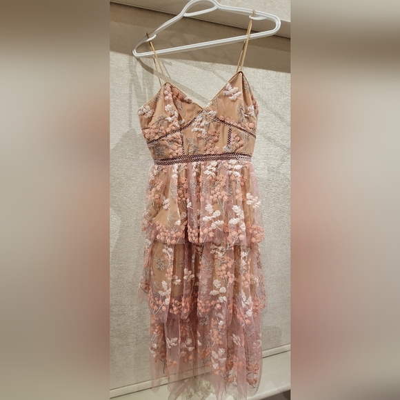 Self-Portrait floral embellished midi Dress - Picture 5 of 8